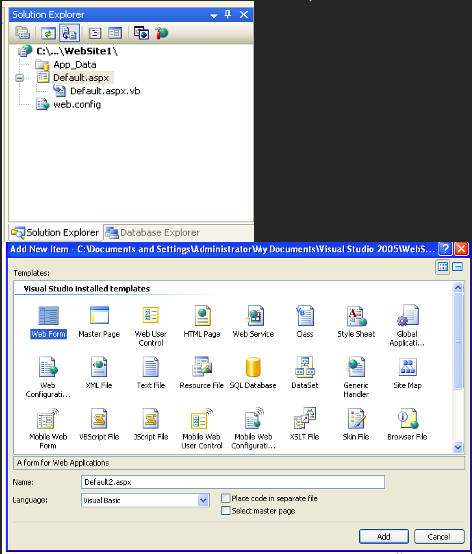 Solution Explorer