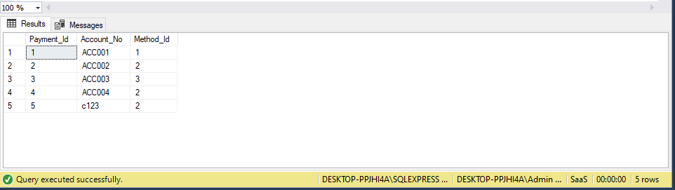 Registration Success Screenshot