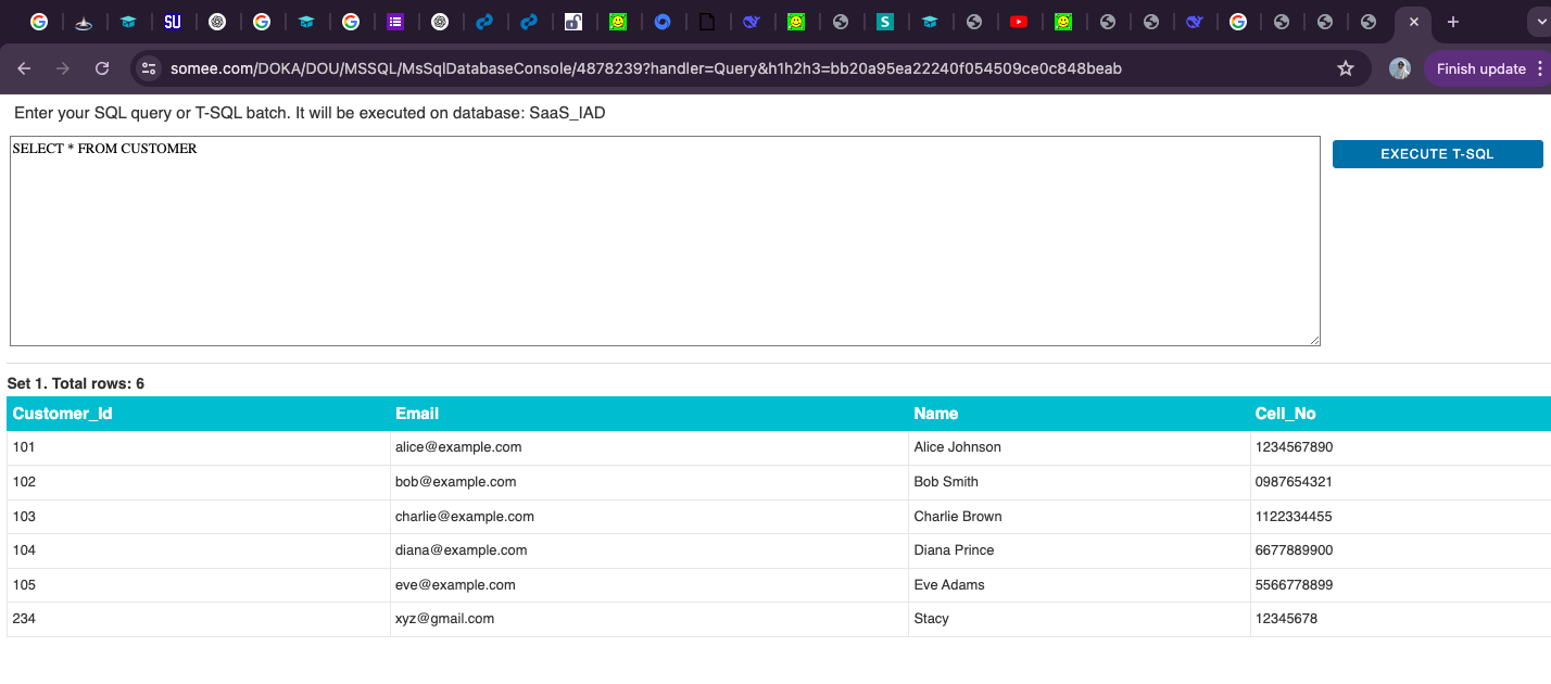 Registration Success Screenshot